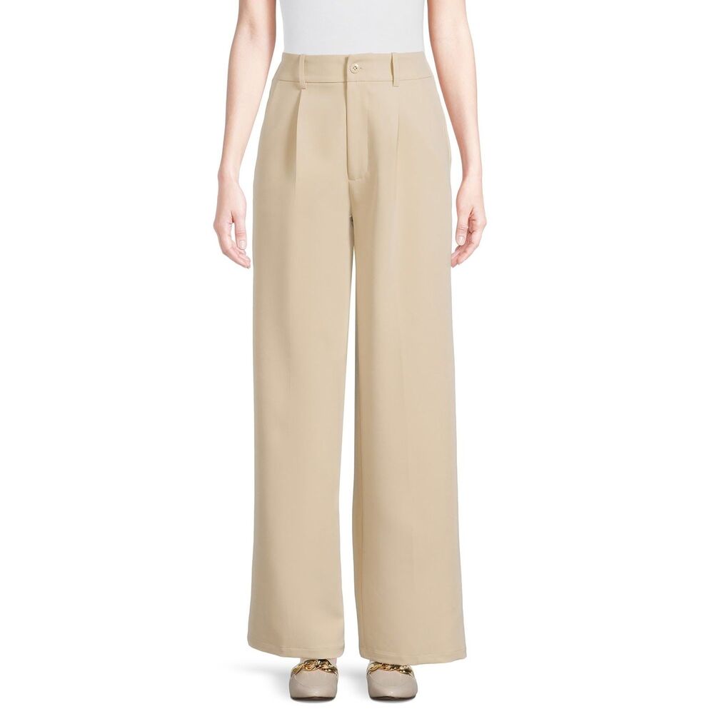 Madden NYC Juniors Trouser Pant Irish Cream Size L NEW WITH TAG 29" Inseam